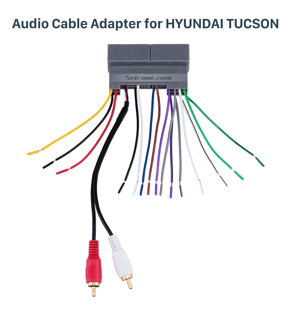 Top Audio Cable Wiring Harness Plug Adapter For Hyundai Tucson