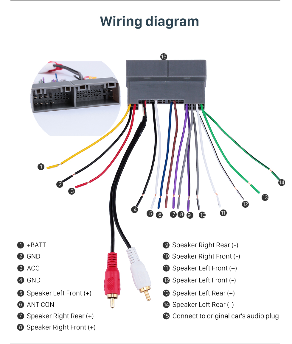 Top Audio Cable Wiring Harness Plug Adapter for HYUNDAI TUCSON charter cable wiring diagrams 