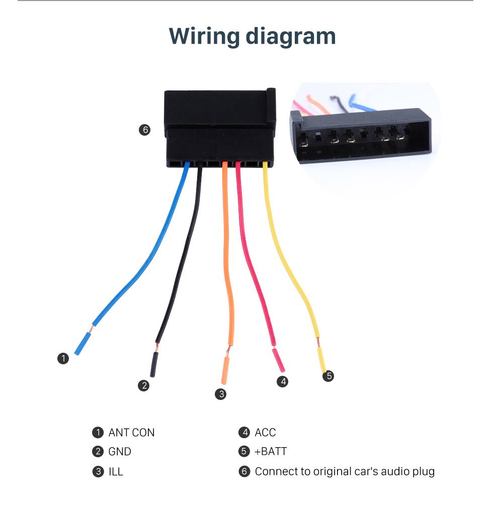 Wiring diagram Adaptateur de câblage de câblage audio audio à chaud pour FORD Mondeo