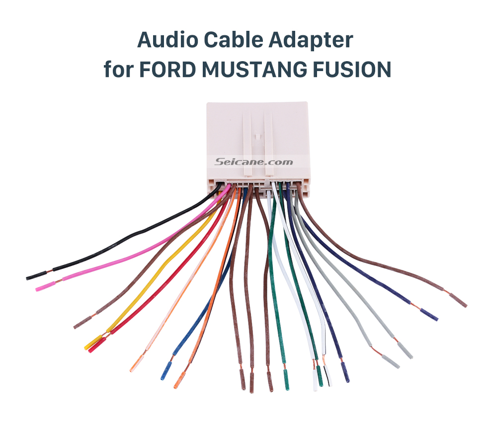 Audio Cable Adapter for FORD MUSTANG FUSION Câble audio auto-stéréo Câblage Câble audio pour FORD MUSTANG FUSION