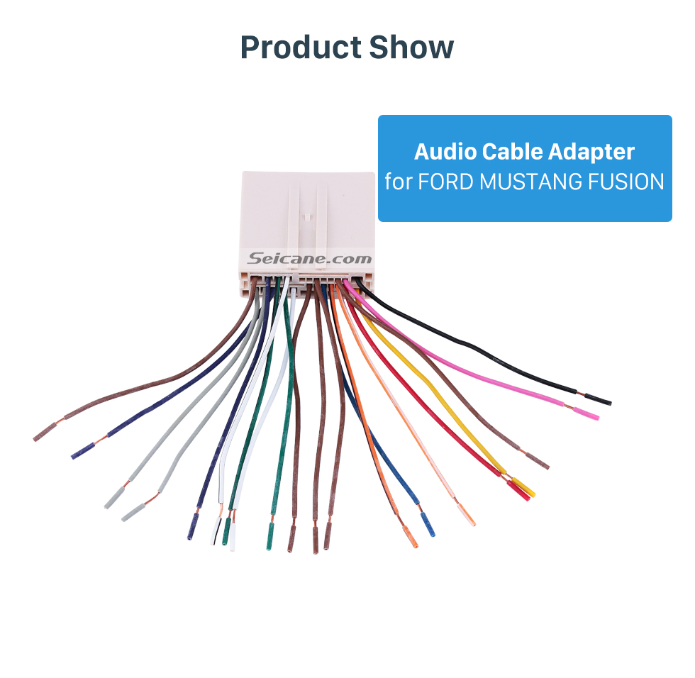 Auto Car Stereo Wiring Harness Plug Adapter Audio Cable for FORD