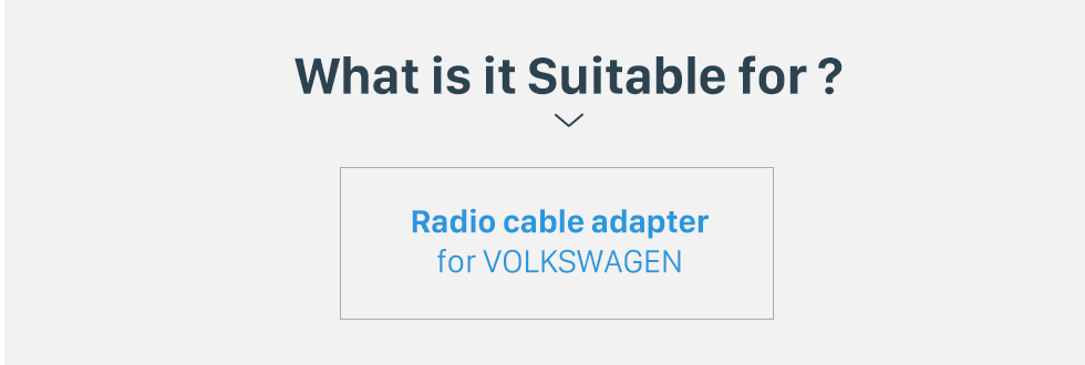 What is it Suitable for? Adaptador de enchufe de cable para antena de radio de coche para VOLKSWAGEN / New Ford