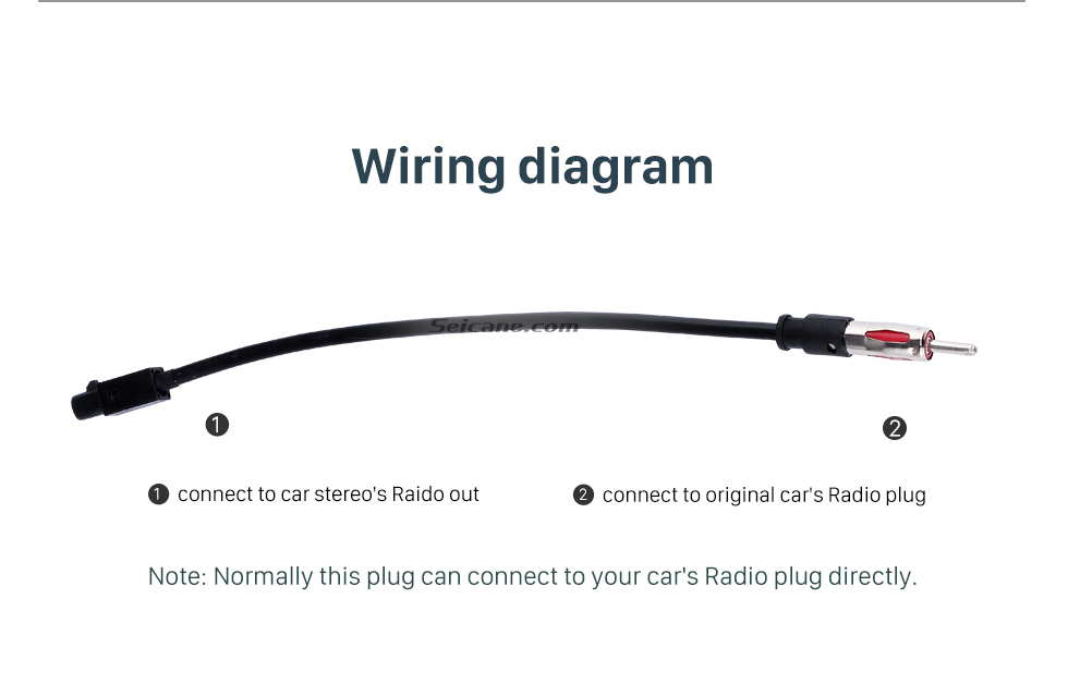 Wiring diagram Adaptador de enchufe de cable para antena de radio de coche para VOLKSWAGEN / New Ford