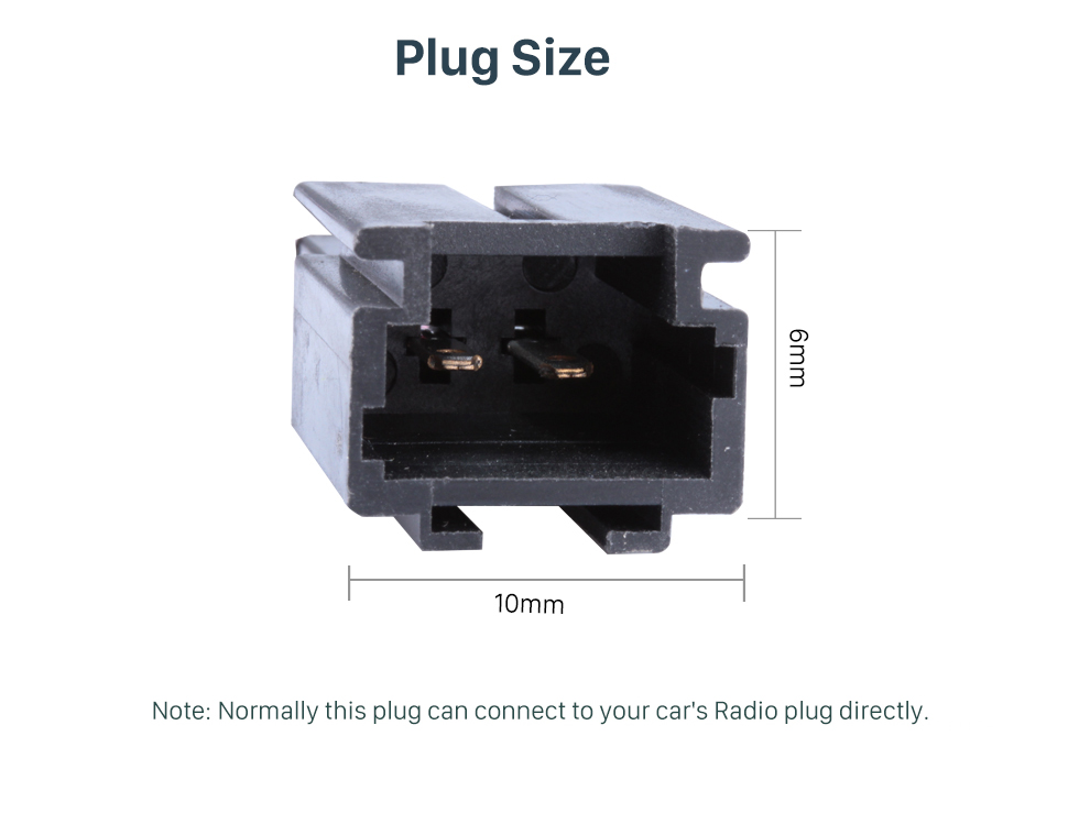 Plug Size Hot Wiring Harness Adapter Speaker Sound Cable for PEUGEOT (BASS) Plug Size Hot Wiring Harness Adapter Speaker Sound Cable for PEUGEOT (BASS)