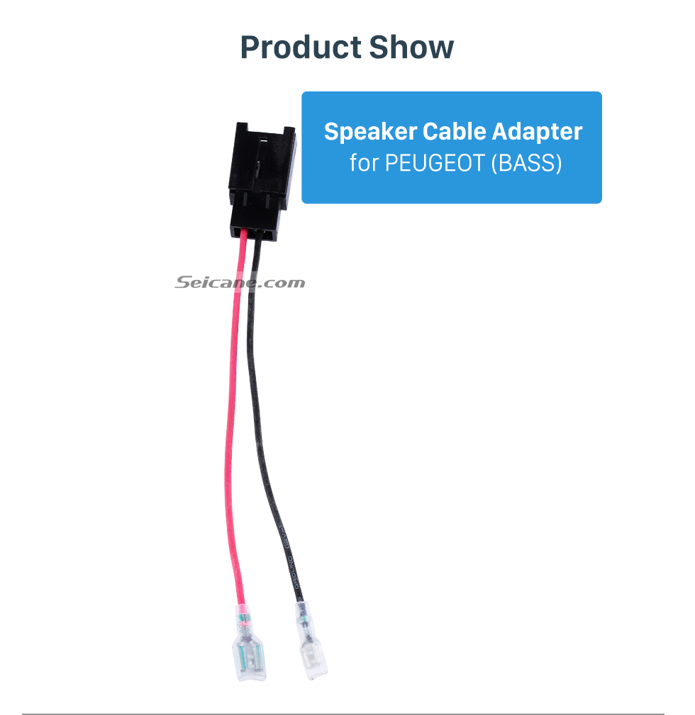 Product Show Hot Wiring Harness Adapter Speaker Sound Cable for PEUGEOT (BASS) Product Show Hot Wiring Harness Adapter Speaker Sound Cable for PEUGEOT (BASS)