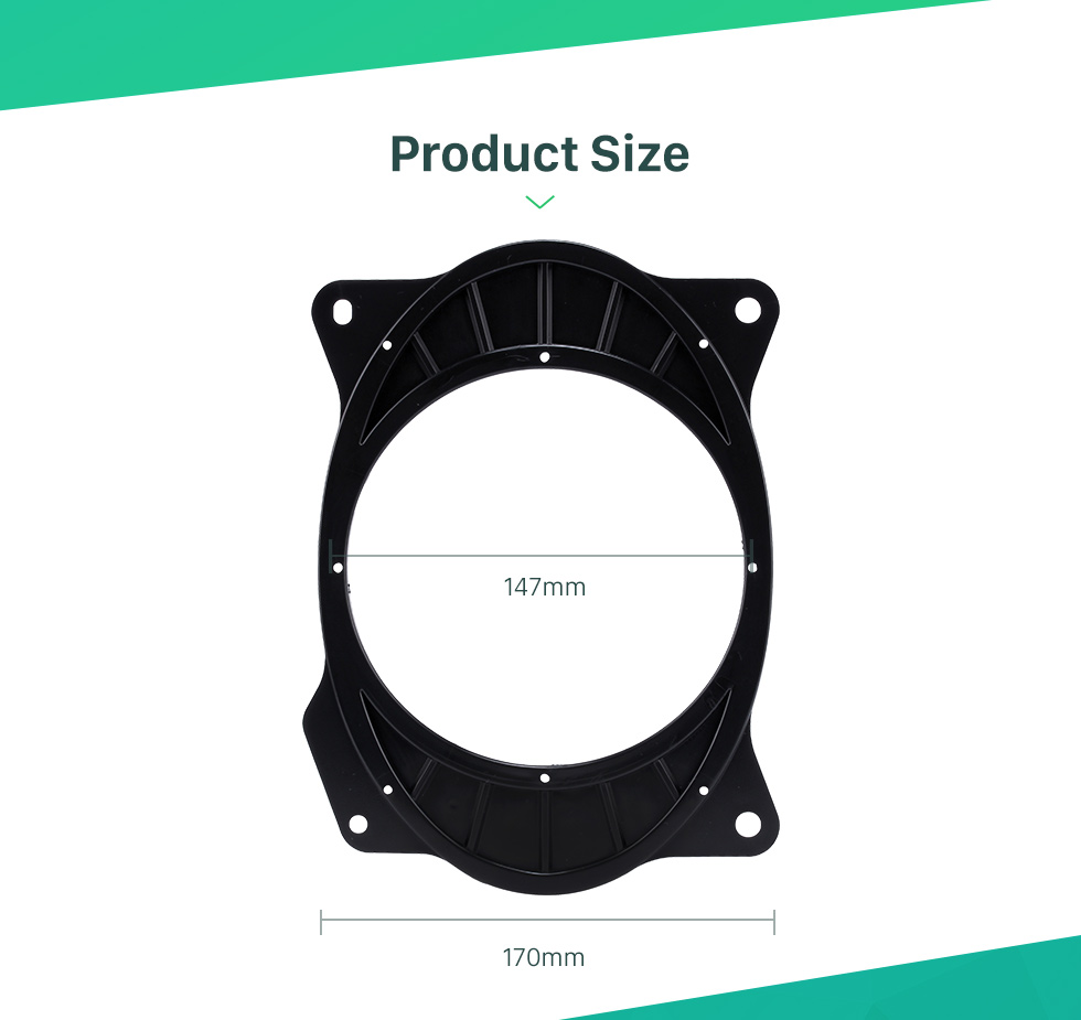Product Size Car Rear Speaker Mat Plates Bracket for 2006-2011 Toyota Camry/Corolla (change 6×9 to 6.5)