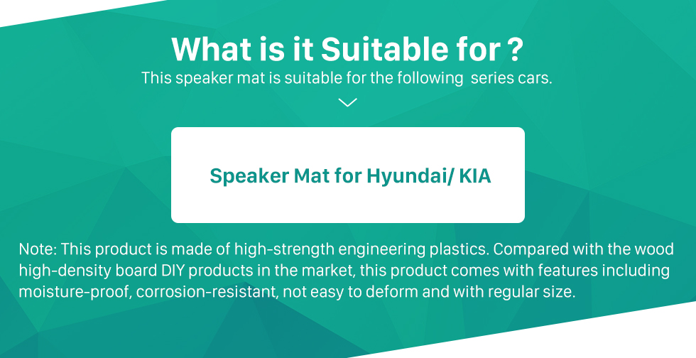 What is it Suitable for Auto Car Ring Speaker Mat Plates Bracket for Hyundai/KIA What is it Suitable for Auto Car Ring Speaker Mat Plates Bracket for Hyundai/KIA