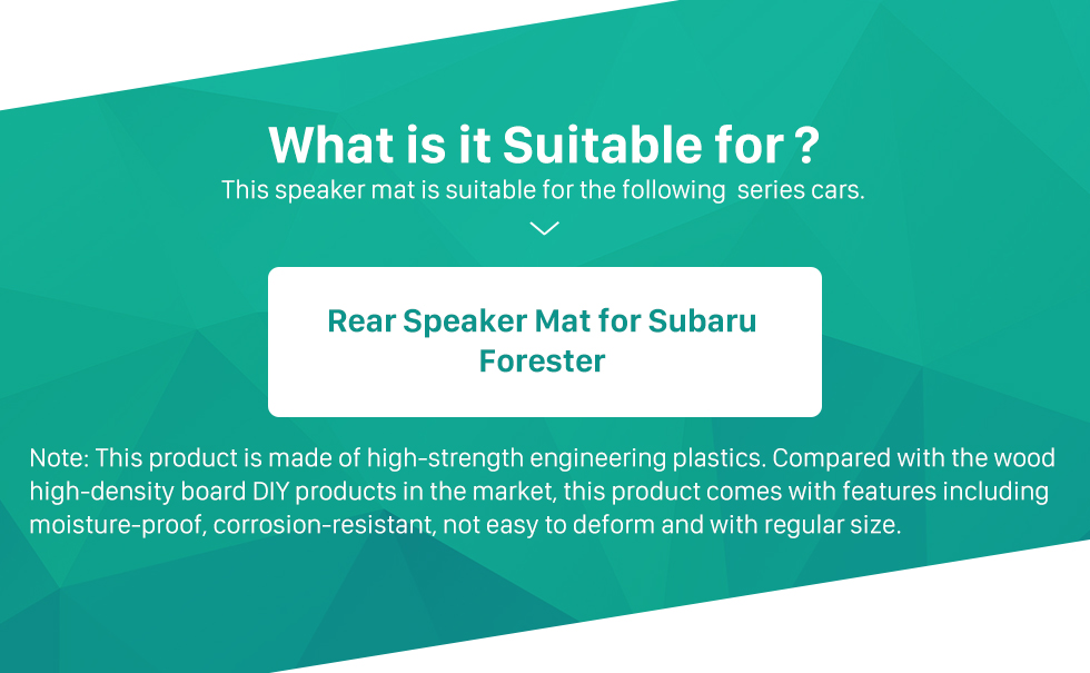 Seicane Rear Speaker Mat Modification Bracket for Subaru Forester