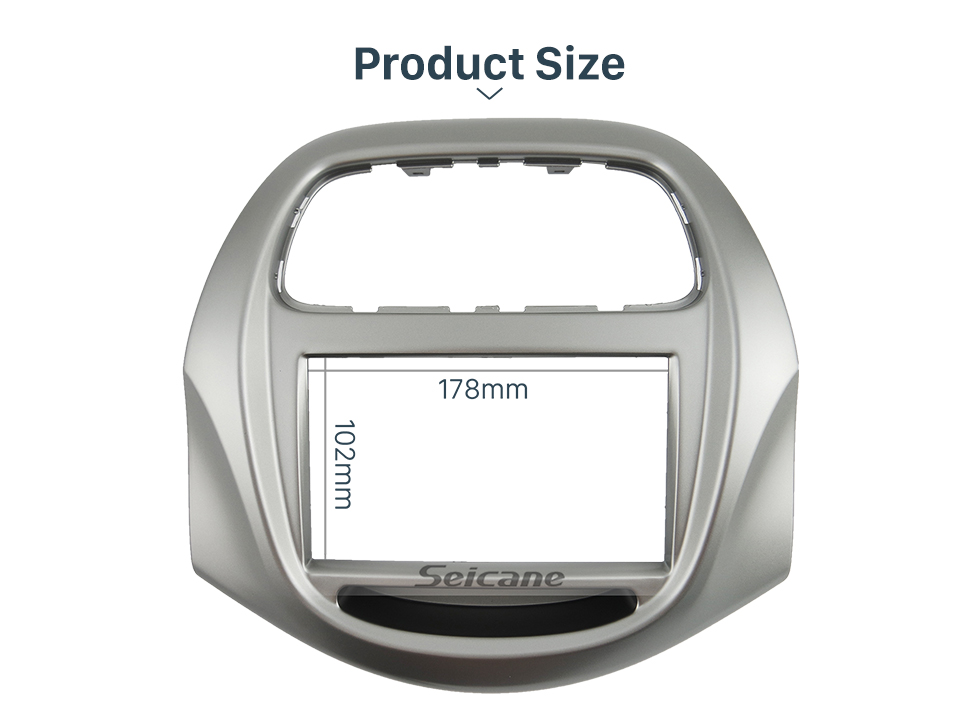 Seicane Jogo da instalação da guarnição do traço do quadro do fáscia do rádio de carro do ruído dobro para 2018+ estilo do OEM da batida da faísca Baic de Daewoo Matiz Chevrolet nenhuma diferença