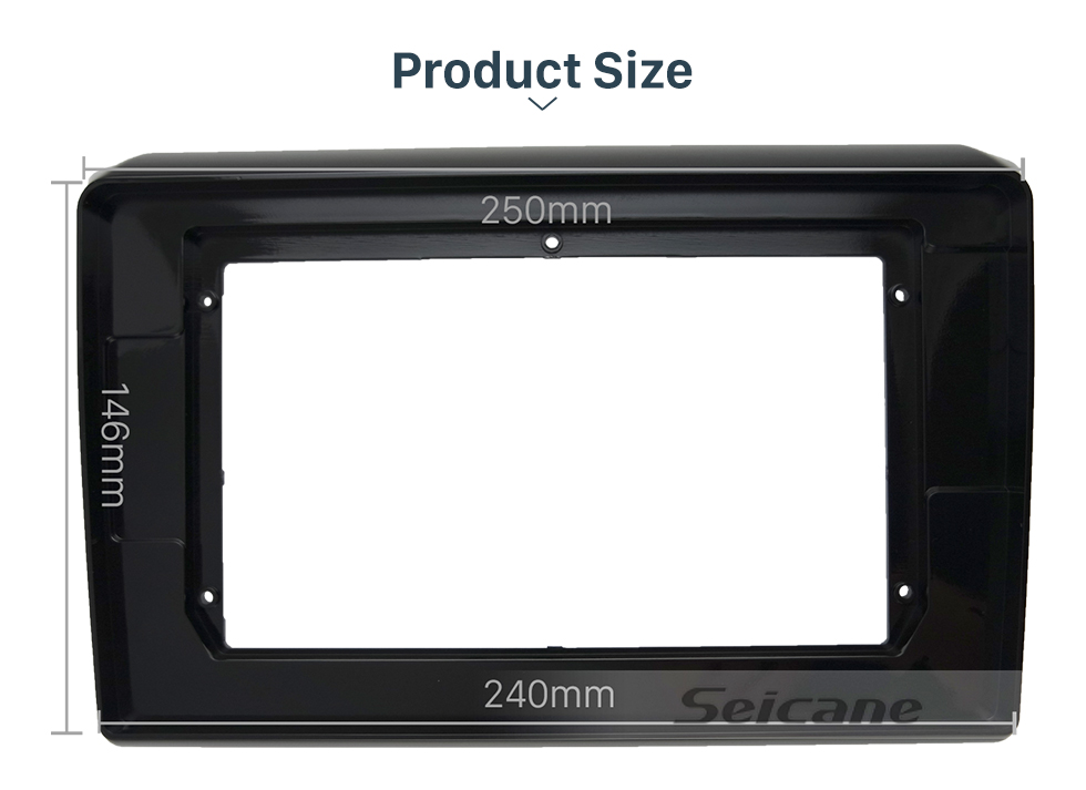 Seicane UV Black Frame for 10.1 inch 2018 SUZUKI SWIFT Audio Dash Trim Fascia Panel Kit