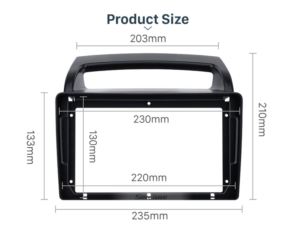 Seicane 2Din moda 2013 KIA K5 Left Hand Drive Radio Car Fascia Stereo interface Frame Fitting Audio Player