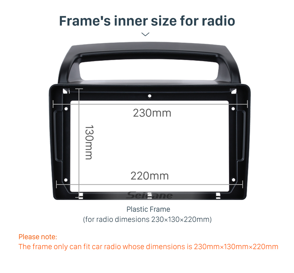 Seicane Fashionable 2Din 2013 KIA K5 Left Hand Drive Car Radio Fascia Stereo Interface Fitting Frame Audio Player