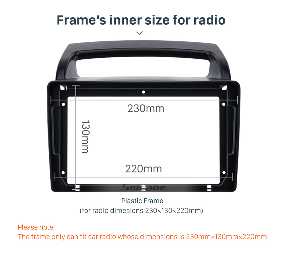 Seicane 2Din mode 2013 KIA K5 Left Hand Drive Radio Car Fascia Interface stéréo Fitting Cadre Audio Player