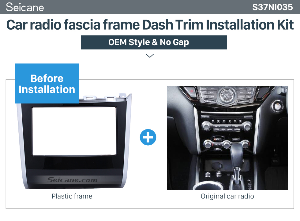 Car radio fascia frame Dash Trim Installation Kit Double Din Car Radio Frame Plastic Fascia Dash Panel for 2013+ NISSAN PATHFINDER Install Dash Bezel Cover Trim Kit No gap Car radio fascia frame Dash Trim Installation Kit Double Din Car Radio Frame Plastic Fascia Dash Panel for 2013+ NISSAN PATHFINDER Install Dash Bezel Cover Trim Kit No gap
