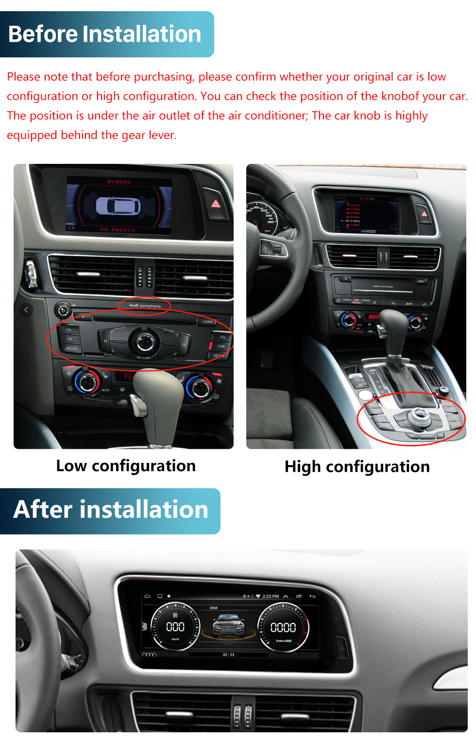 Seicane HD Touchscreen 8.8 inch for Audi Q5 2009-2017 Radio Android 10.0 GPS Navigation System with Bluetooth support Carplay TPMS Seicane HD Touchscreen 8.8 inch for Audi Q5 2009-2017 Radio Android 10.0 GPS Navigation System with Bluetooth support Carplay TPMS