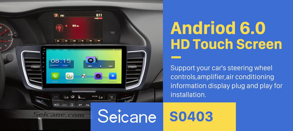 Seicane 10.1 inch HD Touch Screen Android 6.0 Car Stereo for 2016 Honda accord 9 (2.0L) GPS Navigation with Radio Bluetooth Music USB DVR 3G WIFI Mirror link Steering Wheel Control 1080P Video Canbus Seicane 10.1 inch HD Touch Screen Android 6.0 Car Stereo for 2016 Honda accord 9 (2.0L) GPS Navigation with Radio Bluetooth Music USB DVR 3G WIFI Mirror link Steering Wheel Control 1080P Video Canbus