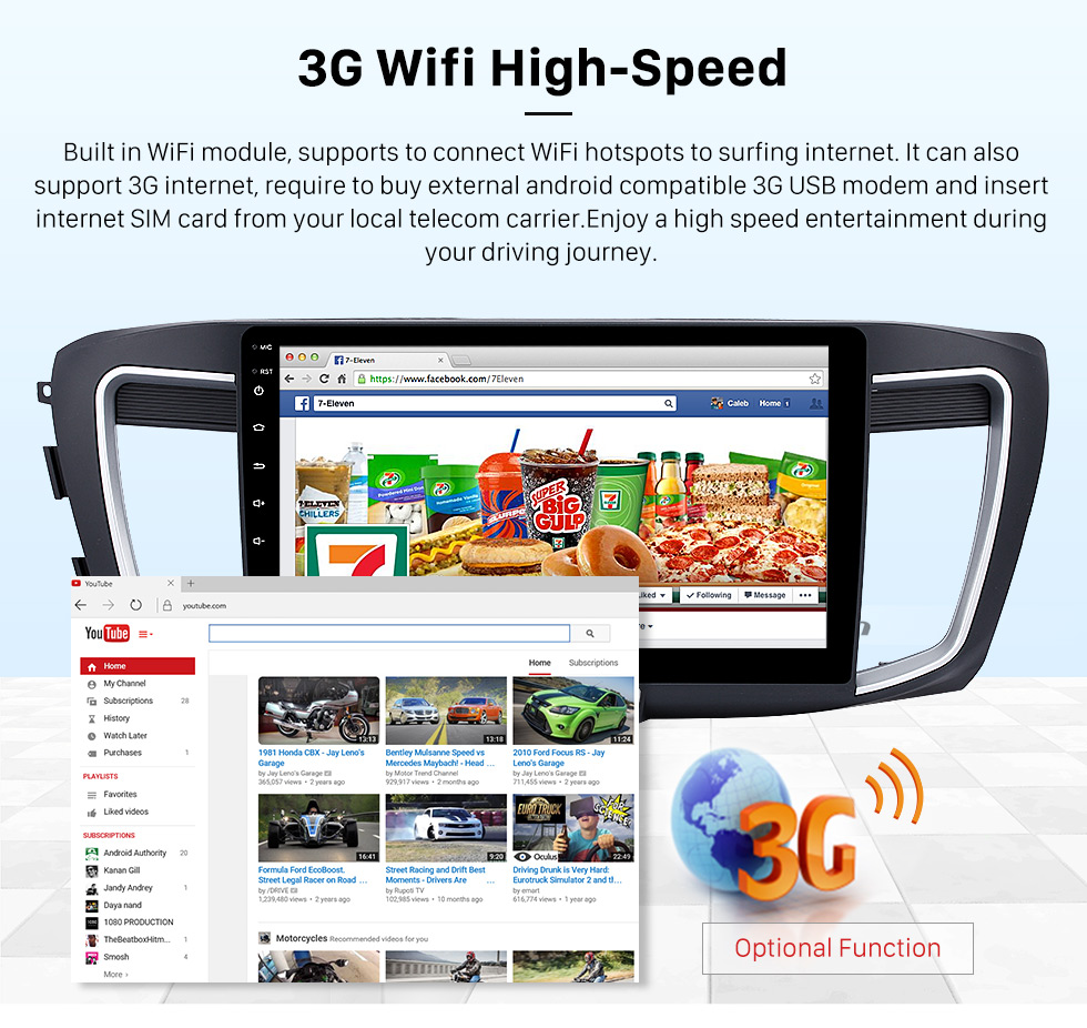 Seicane 10.1 inch HD Touch Screen Android 6.0 Car Stereo for 2016 Honda accord 9 (2.0L) GPS Navigation with Radio Bluetooth Music USB DVR 3G WIFI Mirror link Steering Wheel Control 1080P Video Canbus Seicane 10.1 inch HD Touch Screen Android 6.0 Car Stereo for 2016 Honda accord 9 (2.0L) GPS Navigation with Radio Bluetooth Music USB DVR 3G WIFI Mirror link Steering Wheel Control 1080P Video Canbus