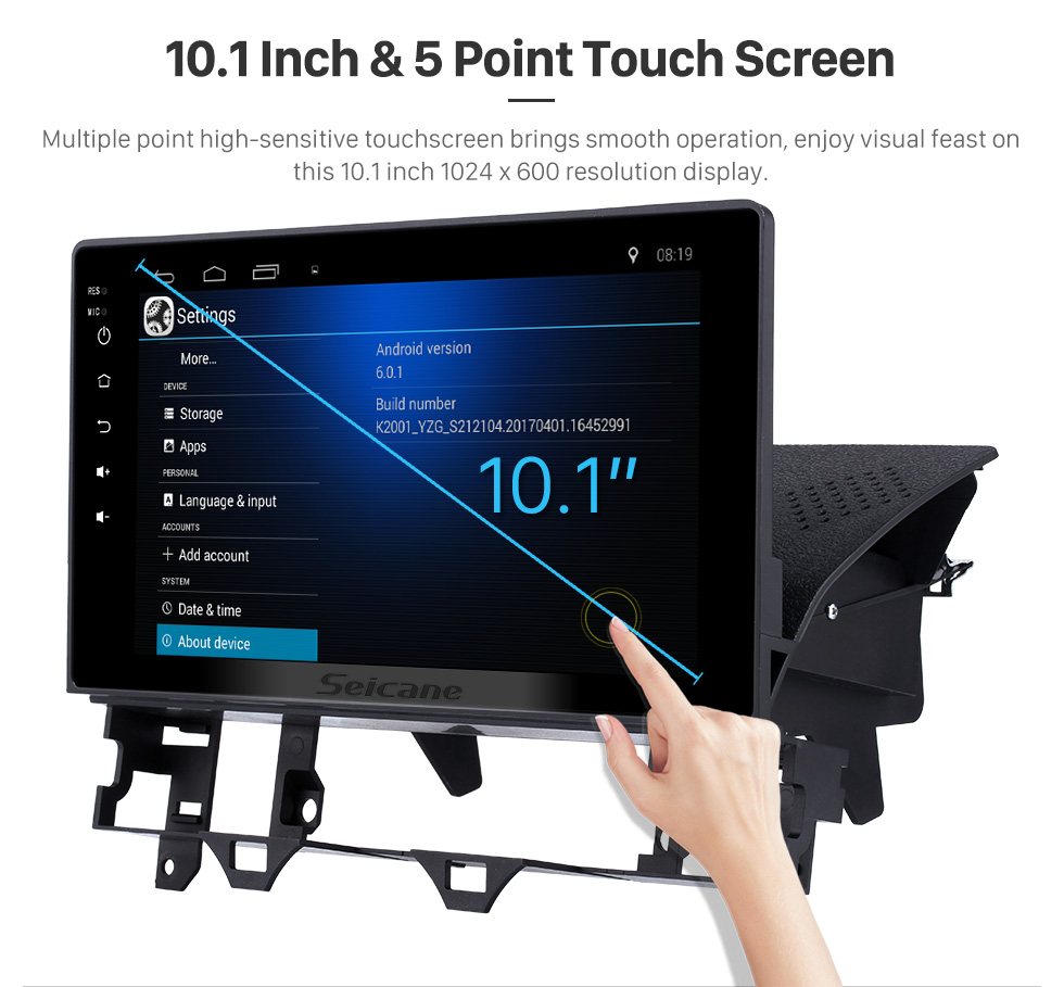 Seicane 10.1 inch HD Touch Screen Android 6.0 Radio for 2003-2008 Old Mazda 6 with GPS Navigation Audio system 1080P Video Bluetooth Music 3G WIFI USB OBD2 Mirror Link Seicane 10.1 inch HD Touch Screen Android 6.0 Radio for 2003-2008 Old Mazda 6 with GPS Navigation Audio system 1080P Video Bluetooth Music 3G WIFI USB OBD2 Mirror Link