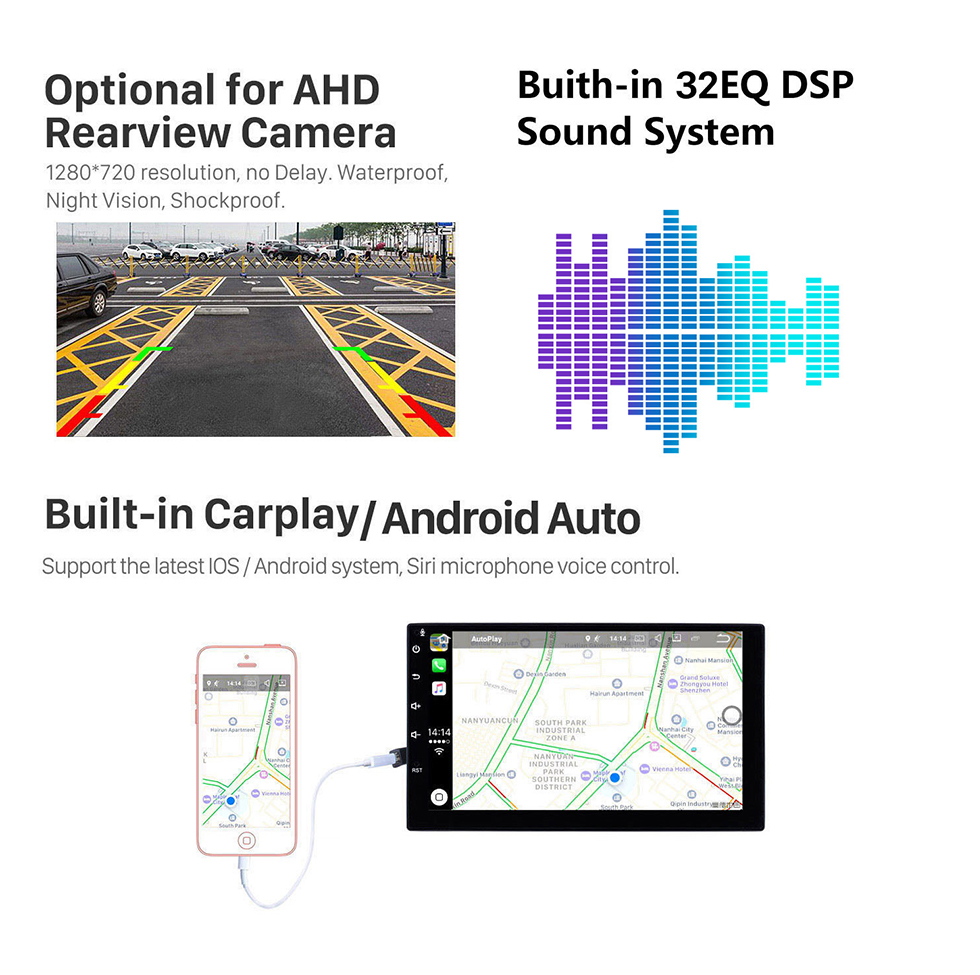 Seicane 10.25 inch Android 10.0 for 2009 2010 2011 2012 2013 2014 LEXUS RX RX350 GPS Navigation Radio With HD Touchscreen Bluetooth AUX USB support Carplay