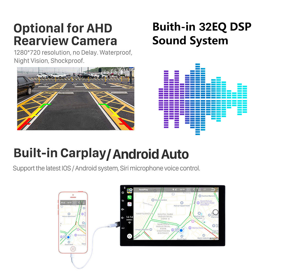 Seicane Android 10.0 12,3 Zoll für 2014 2015 2016 2017 2018 2019 LEXUS RX HD Touchscreen GPS Navigationsradio mit Bluetooth USB Unterstützung Carplay DVR OBD2