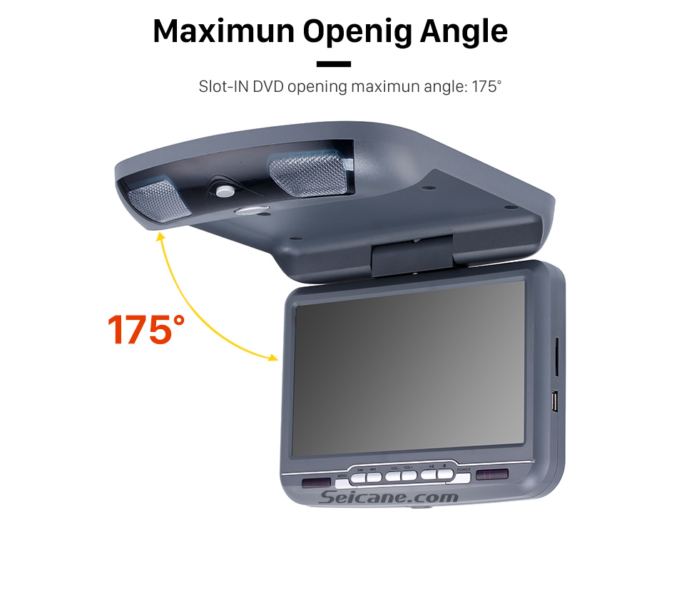 Seicane Roof Mount DVD Player 9 inch with FM USB SD Games Seicane Roof Mount DVD Player 9 inch with FM USB SD Games
