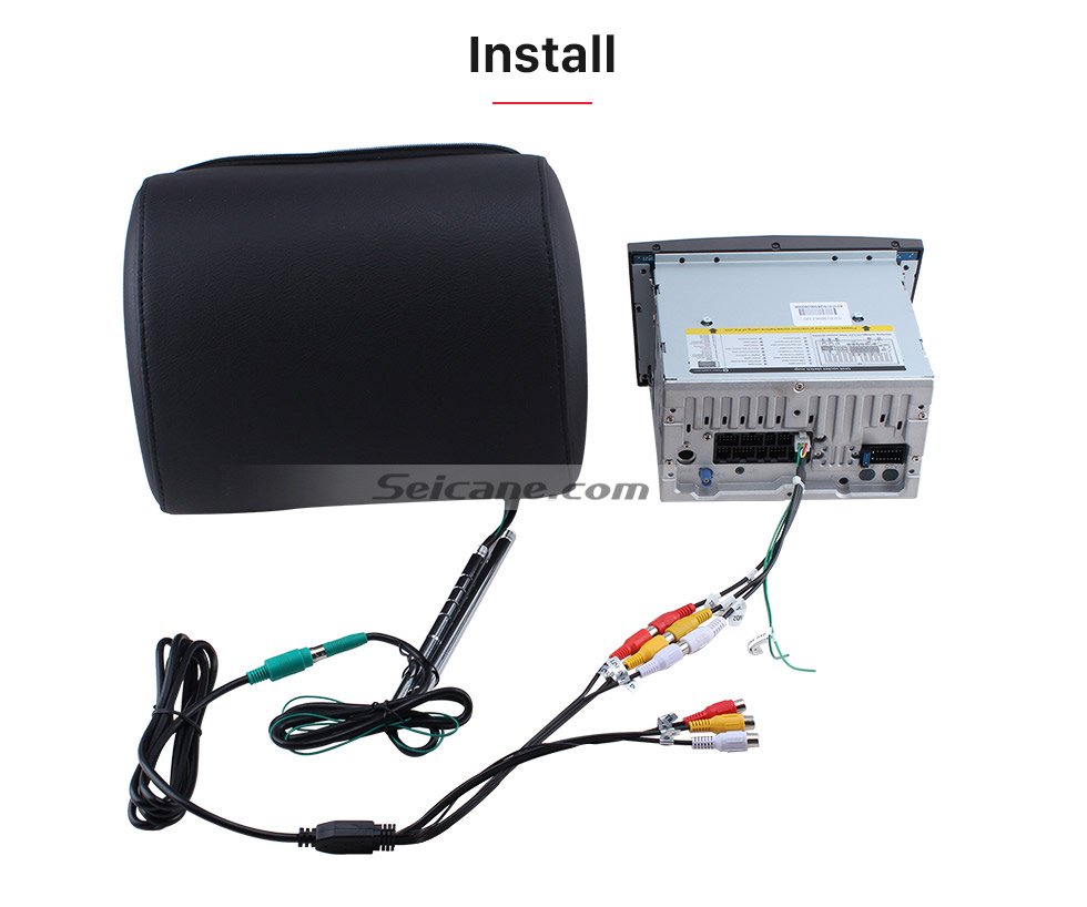 Seicane Headrest DVD Player 9 inch 800*480 with FM Games and Zipper Cover(1 Pair) Seicane Headrest DVD Player 9 inch 800*480 with FM Games and Zipper Cover(1 Pair)