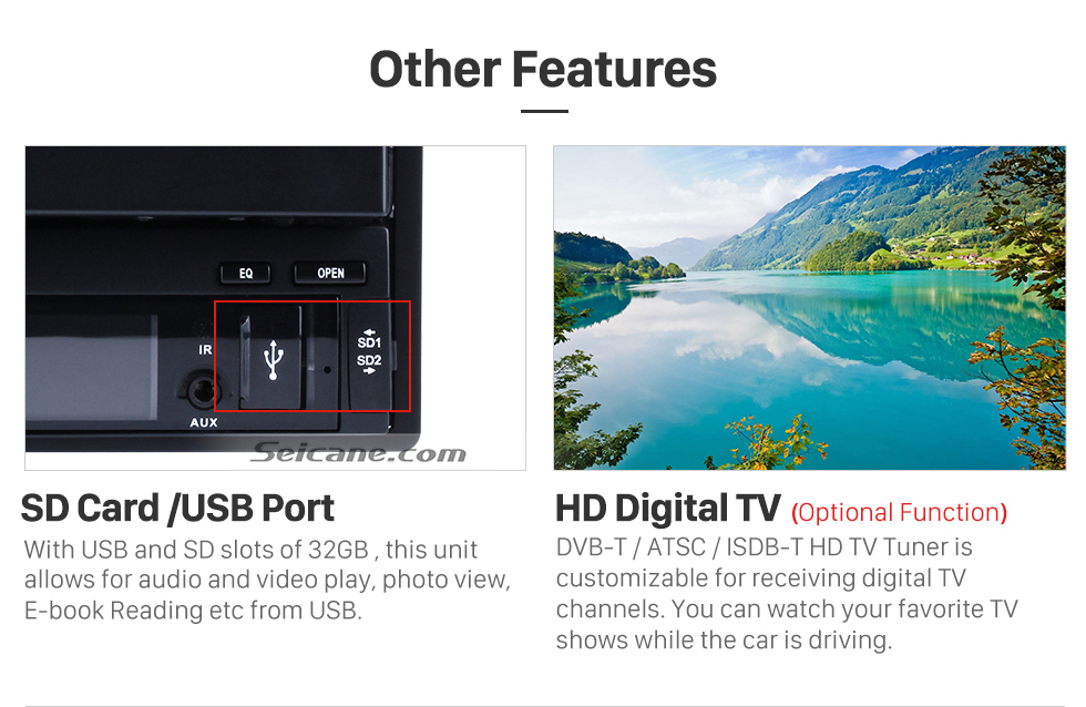Seicane 7 inch Android 10.0 Universal One DIN Car Radio GPS Navigation Multimedia Player with Bluetooth WIFI Music Support Mirror Link SWC DVR 1080P Video Seicane 7 inch Android 10.0 Universal One DIN Car Radio GPS Navigation Multimedia Player with Bluetooth WIFI Music Support Mirror Link SWC DVR 1080P Video