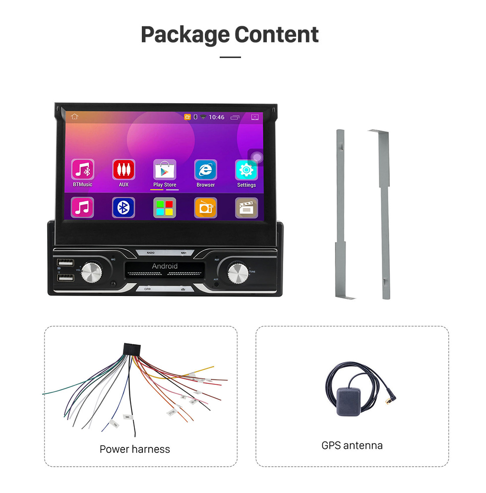 Seicane 7 inch Android 10.0 Universal One DIN Car Radio GPS Navigation Multimedia Player with Bluetooth WIFI Music Support Mirror Link SWC DVR 1080P Video Seicane 7 inch Android 10.0 Universal One DIN Car Radio GPS Navigation Multimedia Player with Bluetooth WIFI Music Support Mirror Link SWC DVR 1080P Video