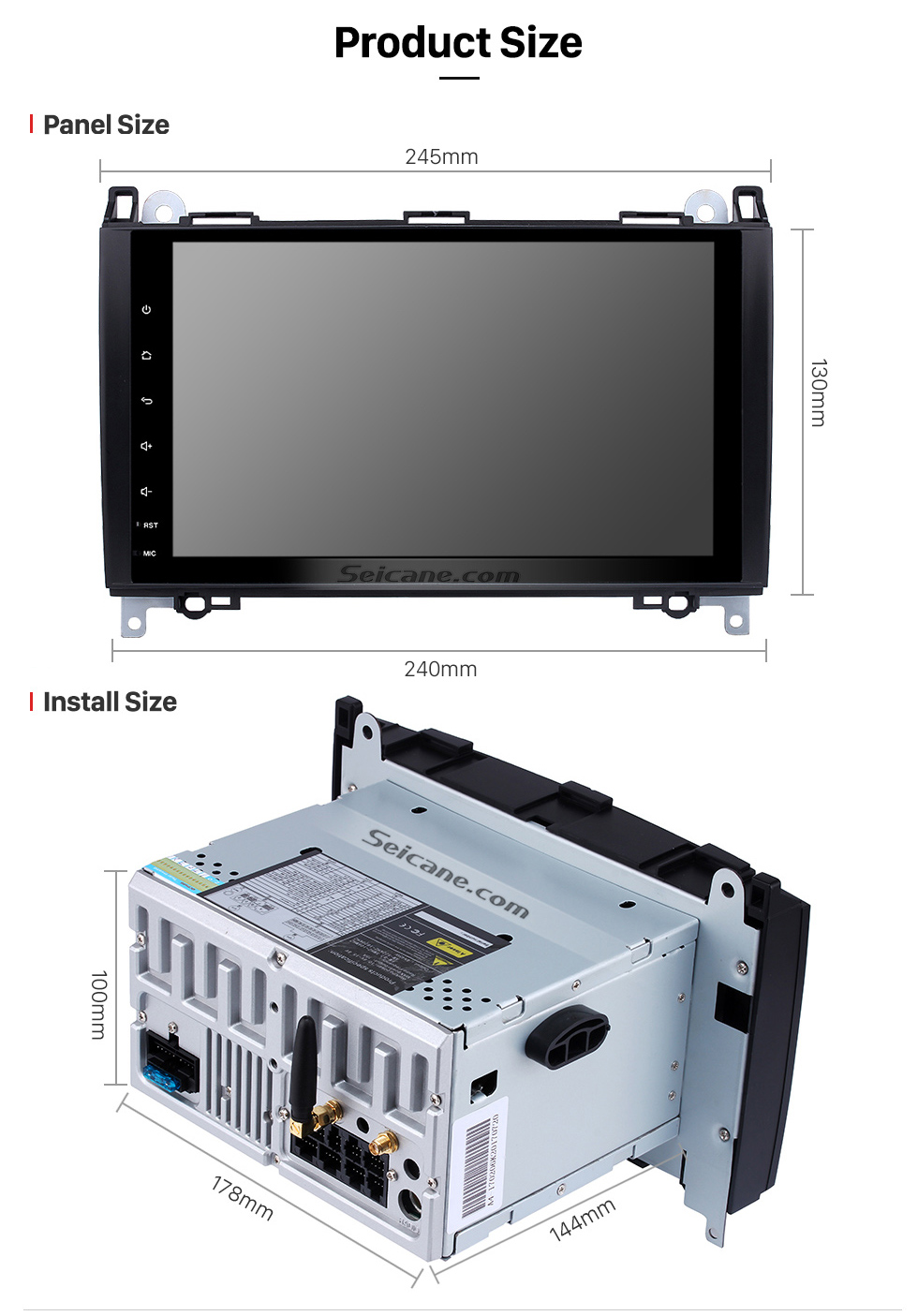 Seicane Android 7.1 9 inch Multi-touch Screen for 2004-2012 Mercedes Benz A Class W169 A150 A160 A170 Radio GPS Navigation Car Stereo with Bluetooth music WiFi Mirror Link OBD2 USB SD Seicane Android 7.1 9 inch Multi-touch Screen for 2004-2012 Mercedes Benz A Class W169 A150 A160 A170 Radio GPS Navigation Car Stereo with Bluetooth music WiFi Mirror Link OBD2 USB SD