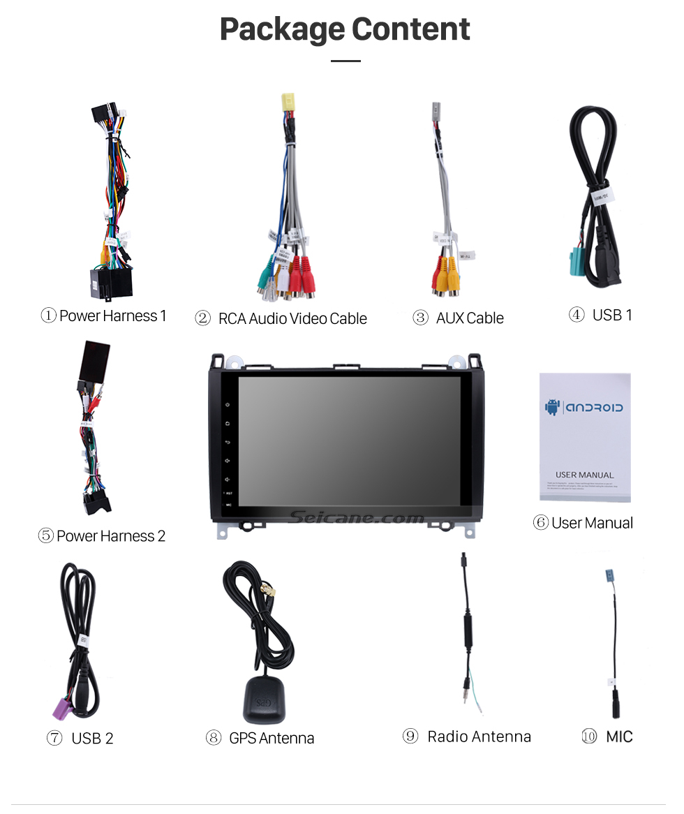Seicane Android 7.1 9 inch Multi-touch Screen for 2004-2012 Mercedes Benz A Class W169 A150 A160 A170 Radio GPS Navigation Car Stereo with Bluetooth music WiFi Mirror Link OBD2 USB SD Seicane Android 7.1 9 inch Multi-touch Screen for 2004-2012 Mercedes Benz A Class W169 A150 A160 A170 Radio GPS Navigation Car Stereo with Bluetooth music WiFi Mirror Link OBD2 USB SD