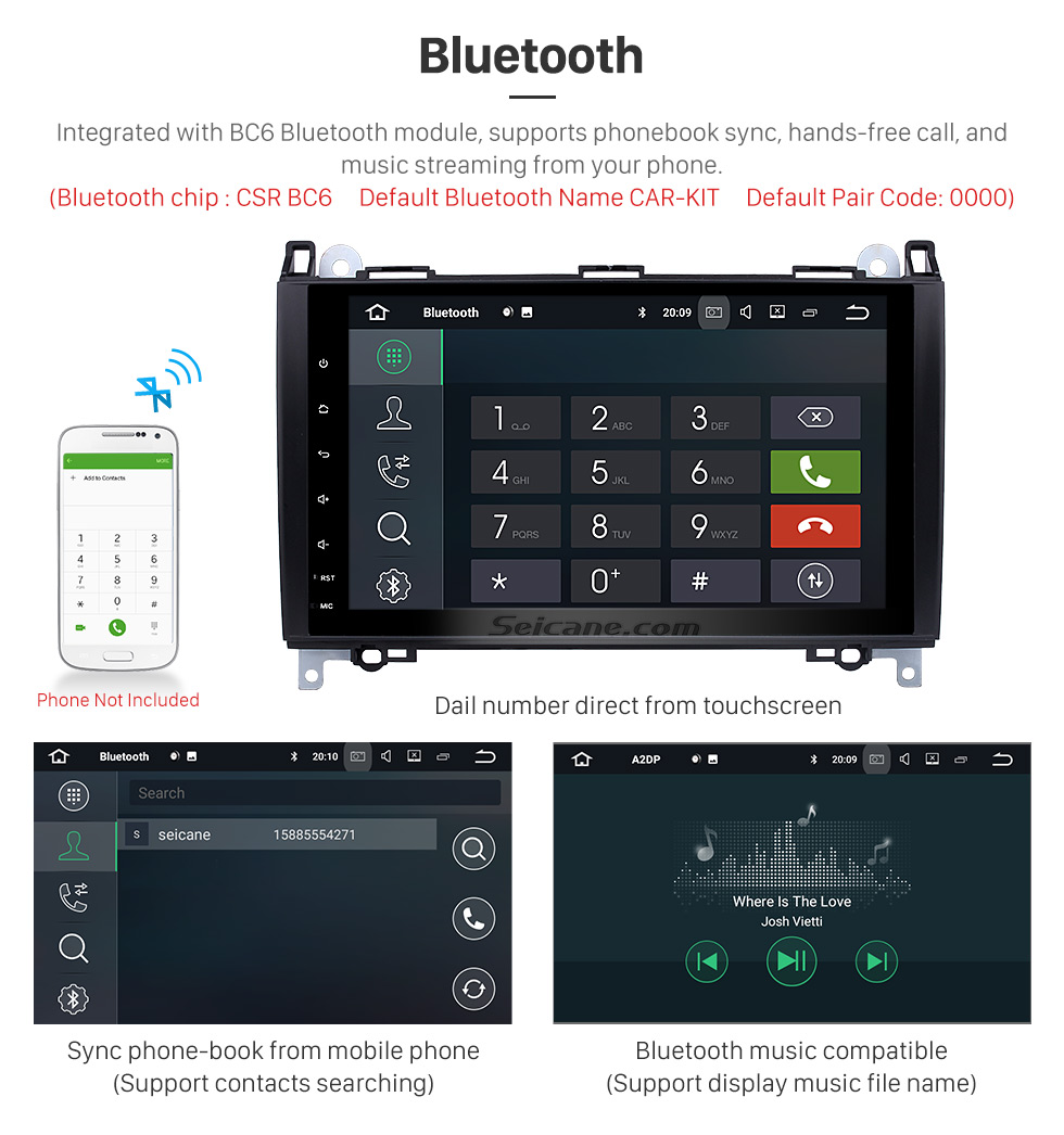 Seicane Android 7.1 9 inch Multi-touch Screen for 2004-2012 Mercedes Benz A Class W169 A150 A160 A170 Radio GPS Navigation Car Stereo with Bluetooth music WiFi Mirror Link OBD2 USB SD Seicane Android 7.1 9 inch Multi-touch Screen for 2004-2012 Mercedes Benz A Class W169 A150 A160 A170 Radio GPS Navigation Car Stereo with Bluetooth music WiFi Mirror Link OBD2 USB SD