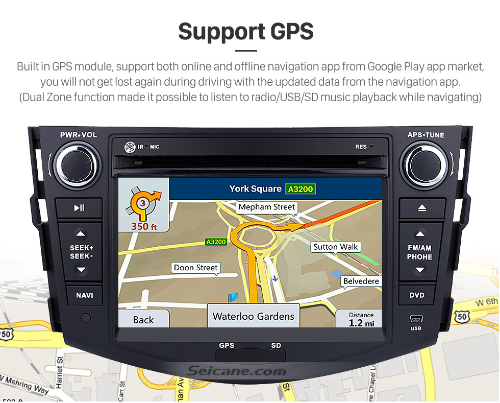 Seicane Android 7.1 Aftermarket Head unit for 2006-2012 TOYOTA RAV4 with HD Touchscreen 1024*600 Radio RDS GPS Navigation System Bluetooth WiFi Mirror Link Steering Wheel Control Seicane Android 7.1 Aftermarket Head unit for 2006-2012 TOYOTA RAV4 with HD Touchscreen 1024*600 Radio RDS GPS Navigation System Bluetooth WiFi Mirror Link Steering Wheel Control