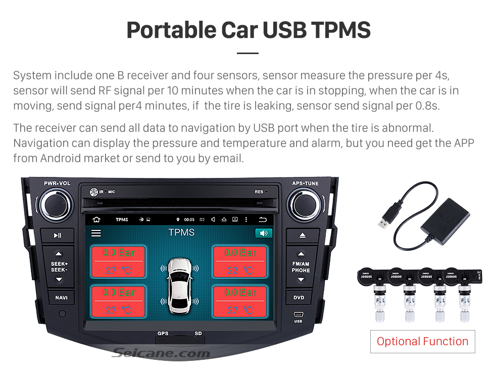 Seicane Android 7.1 Aftermarket Head unit for 2006-2012 TOYOTA RAV4 with HD Touchscreen 1024*600 Radio RDS GPS Navigation System Bluetooth WiFi Mirror Link Steering Wheel Control Seicane Android 7.1 Aftermarket Head unit for 2006-2012 TOYOTA RAV4 with HD Touchscreen 1024*600 Radio RDS GPS Navigation System Bluetooth WiFi Mirror Link Steering Wheel Control