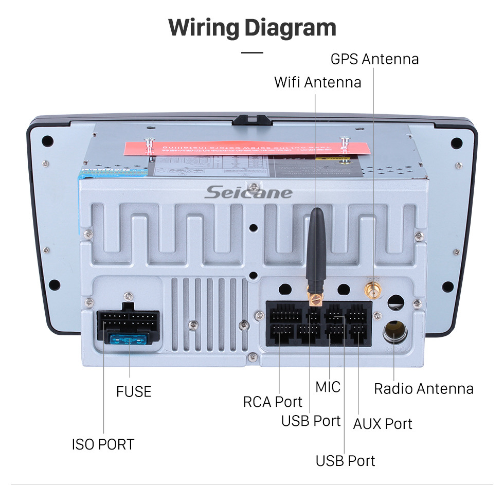 Seicane HD 1024*600 Android 9.0 2009-2013 Skoda Octavia Radio modernización con en coche Sat Nav estéreo Multi-táctil capacitiva Pantalla 3G WiFi Bluetooth Vínculo espejo OBD2 AUX MP3 Control del volante HD 1080P