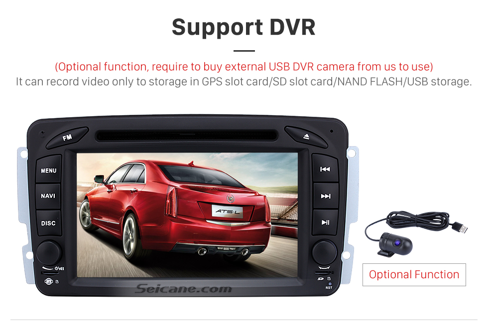 Seicane Android 9.0 Lecteur DVD de radio Navigation GPS pour voiture pour 1998-2006 Mercedes Benz G Classe W463 G550 G500 G400 avec Bluetooth Music Mirror Link USB WIFI 1080P Vidéo Aux DVR