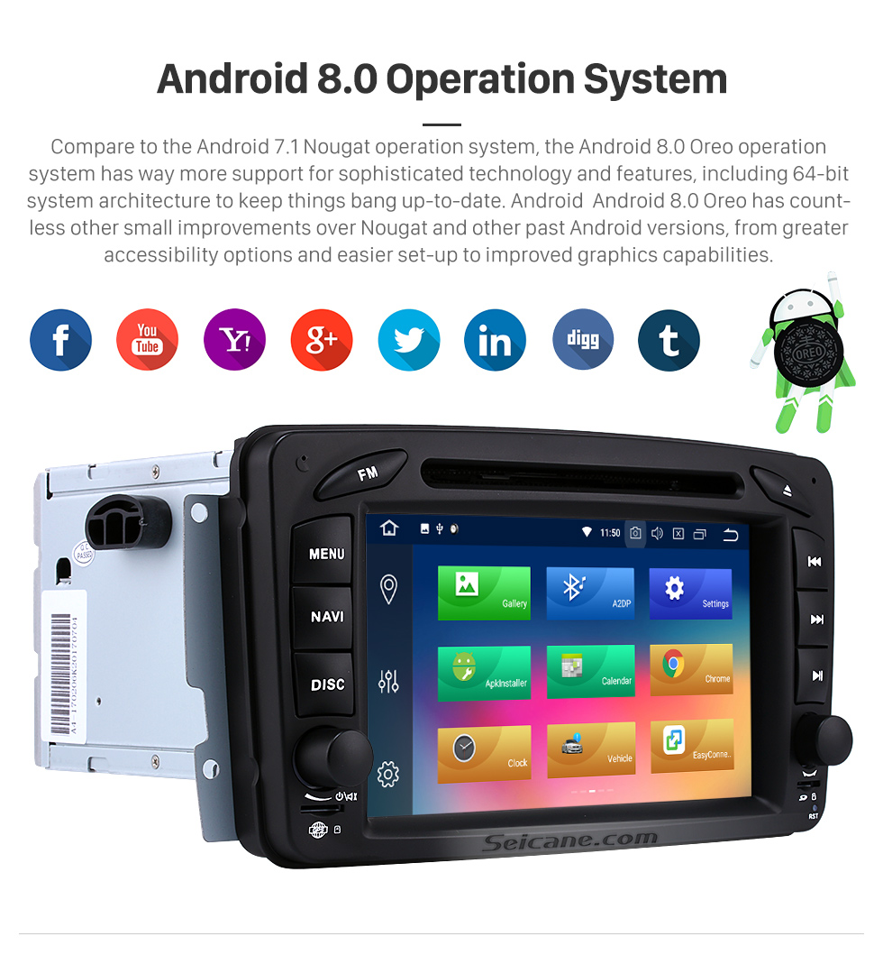 Seicane Double Din Android 8.0 Bluetooth DVD In Dash GPS Stereo for 2004 2005 2006 Mercedes Benz Viano Vito with 3G WiFi Radio Tuner Mirror Link OBD2 HD 1024*600 Multi-touch Screen Seicane Double Din Android 8.0 Bluetooth DVD In Dash GPS Stereo for 2004 2005 2006 Mercedes Benz Viano Vito with 3G WiFi Radio Tuner Mirror Link OBD2 HD 1024*600 Multi-touch Screen