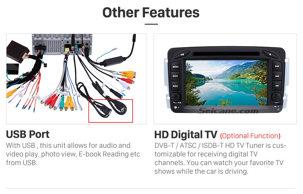 Seicane Android 9.0 Radio DVD Player Car GPS Navigation for 1998-2006 Mercedes Benz G Class W463 G550 G500 G400 with Bluetooth Music Mirror Link USB WIFI 1080P Video Aux DVR Seicane Android 9.0 Radio DVD Player Car GPS Navigation for 1998-2006 Mercedes Benz G Class W463 G550 G500 G400 with Bluetooth Music Mirror Link USB WIFI 1080P Video Aux DVR