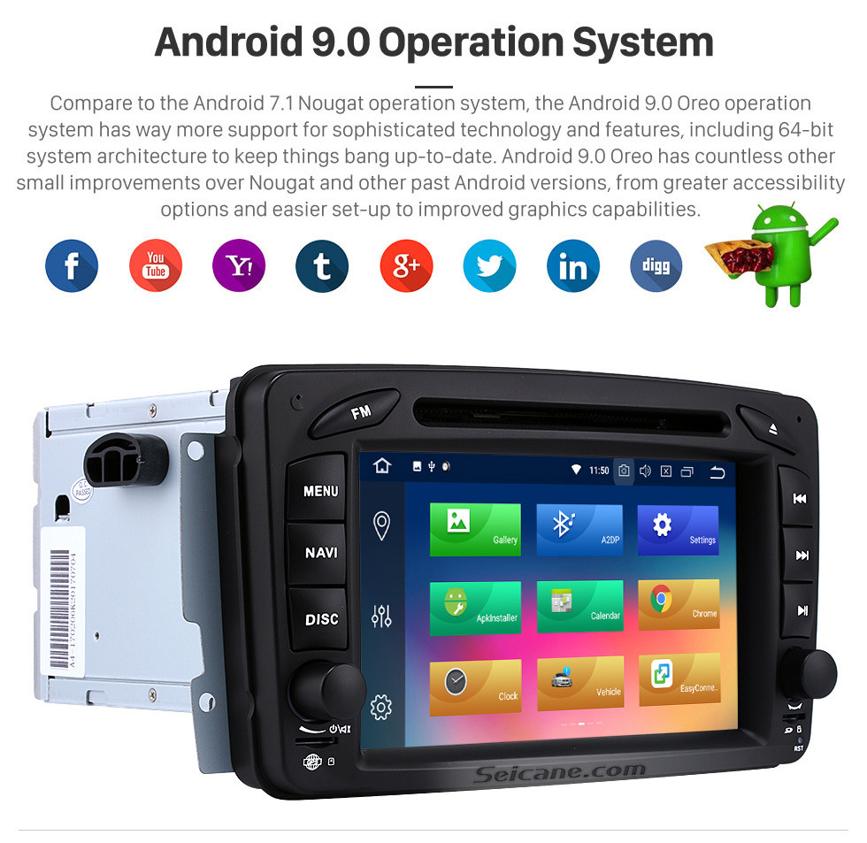 Seicane Android 9.0 Radio DVD Player Car GPS Navigation for 1998-2006 Mercedes Benz G Class W463 G550 G500 G400 with Bluetooth Music Mirror Link USB WIFI 1080P Video Aux DVR Seicane Android 9.0 Radio DVD Player Car GPS Navigation for 1998-2006 Mercedes Benz G Class W463 G550 G500 G400 with Bluetooth Music Mirror Link USB WIFI 1080P Video Aux DVR