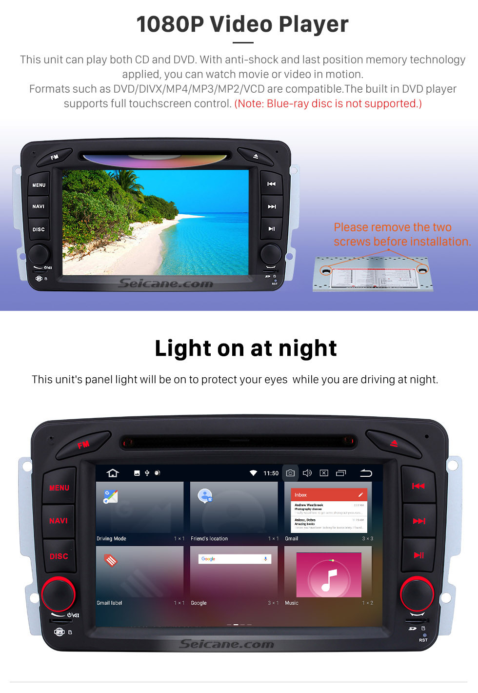 Seicane Android 9.0 Radio DVD Player Car GPS Navigation for 1998-2006 Mercedes Benz G Class W463 G550 G500 G400 with Bluetooth Music Mirror Link USB WIFI 1080P Video Aux DVR Seicane Android 9.0 Radio DVD Player Car GPS Navigation for 1998-2006 Mercedes Benz G Class W463 G550 G500 G400 with Bluetooth Music Mirror Link USB WIFI 1080P Video Aux DVR