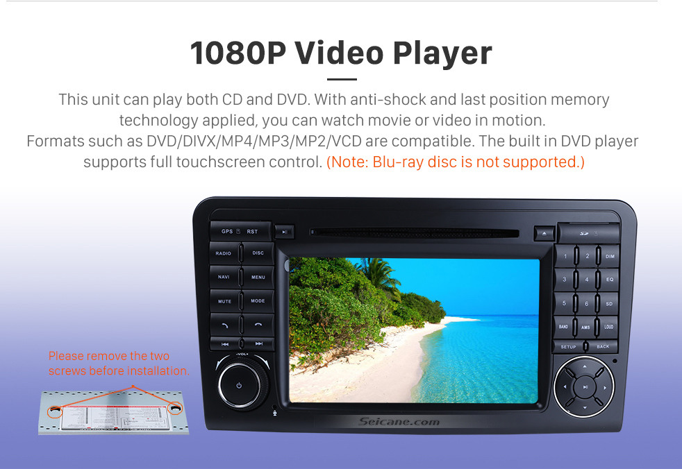 Seicane 7 inch Multi-touch screen Android 9.0 Radio DVD Player GPS Navigation system for 2005-2012 Mercedes Benz GL CLASS X164 GL320 with Bluetooth USB SD WIFI Canbus 1080P Video Mirror Link Seicane 7 inch Multi-touch screen Android 9.0 Radio DVD Player GPS Navigation system for 2005-2012 Mercedes Benz GL CLASS X164 GL320 with Bluetooth USB SD WIFI Canbus 1080P Video Mirror Link