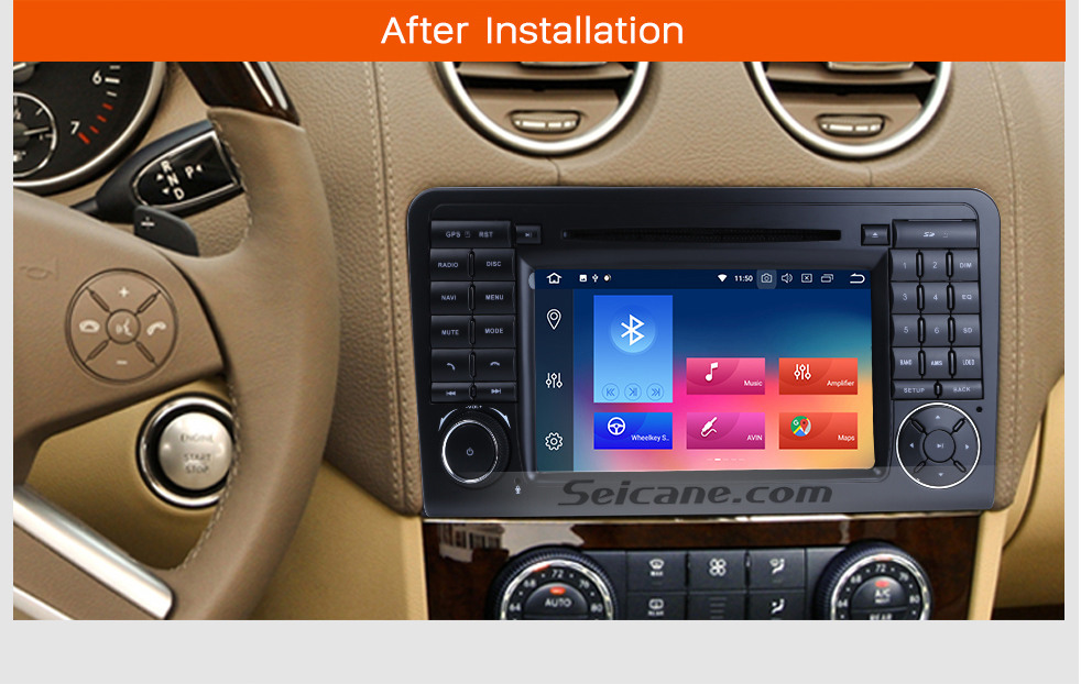 Seicane 7 inch Multi-touch screen Android 9.0 Radio DVD Player GPS Navigation system for 2005-2012 Mercedes Benz GL CLASS X164 GL320 with Bluetooth USB SD WIFI Canbus 1080P Video Mirror Link Seicane 7 inch Multi-touch screen Android 9.0 Radio DVD Player GPS Navigation system for 2005-2012 Mercedes Benz GL CLASS X164 GL320 with Bluetooth USB SD WIFI Canbus 1080P Video Mirror Link