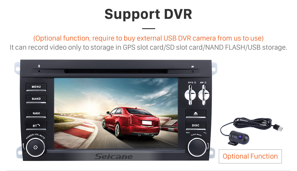 Seicane Pure Android 9.0 2003-2011 Porsche Cayenne DVD Navigation System AM FM Radio 3G WiFi Bluetooth Music Mirror Link OBDII Steering Wheel Control Backup Camera DVR AUX Seicane Pure Android 9.0 2003-2011 Porsche Cayenne DVD Navigation System AM FM Radio 3G WiFi Bluetooth Music Mirror Link OBDII Steering Wheel Control Backup Camera DVR AUX