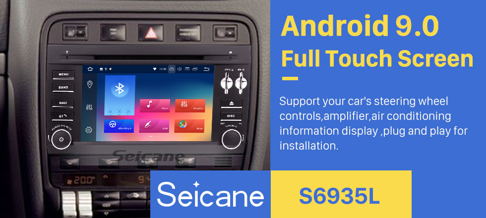 Seicane Pure Android 9.0 2003-2011 Porsche Cayenne DVD Navigation System AM FM Radio 3G WiFi Bluetooth Music Mirror Link OBDII Steering Wheel Control Backup Camera DVR AUX Seicane Pure Android 9.0 2003-2011 Porsche Cayenne DVD Navigation System AM FM Radio 3G WiFi Bluetooth Music Mirror Link OBDII Steering Wheel Control Backup Camera DVR AUX