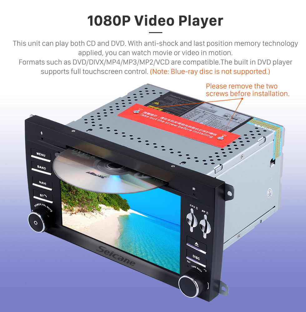 Seicane Android 9.0 2003 2004 2005 2006-2010 Porsche Cayenne Navegación GPS CD Radio Reproductor de DVD Bluetooth WIFI Sistema de audio USB Soporte DVR OBD2 Cámara de respaldo Digital TV Seicane Android 9.0 2003 2004 2005 2006-2010 Porsche Cayenne Navegación GPS CD Radio Reproductor de DVD Bluetooth WIFI Sistema de audio USB Soporte DVR OBD2 Cámara de respaldo Digital TV