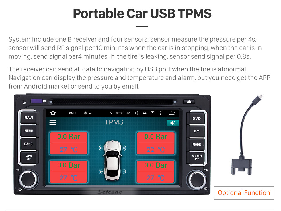 Seicane Androides 9.0 2 Lärm-Radio GPS-Navigations-DVD-Spieler für 2016 2017 Toyota Corolla Auris Fortuner Innova mit Bluetooth-Musik-USB-SD-WIFI-Zusatzlenkradsteuerung