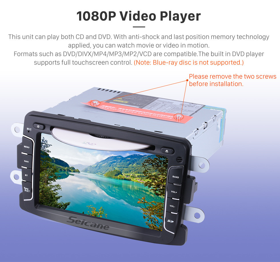 Seicane Android 9.0 DVD Player 2009-2013 Dacia Duster Radio Upgrade with Bluetooth GPS Navigation Head Unit Touch Screen 3G WiFi Mirror Link AUX Steering Wheel Control Rearview Camera 1080P video Seicane Android 9.0 DVD Player 2009-2013 Dacia Duster Radio Upgrade with Bluetooth GPS Navigation Head Unit Touch Screen 3G WiFi Mirror Link AUX Steering Wheel Control Rearview Camera 1080P video