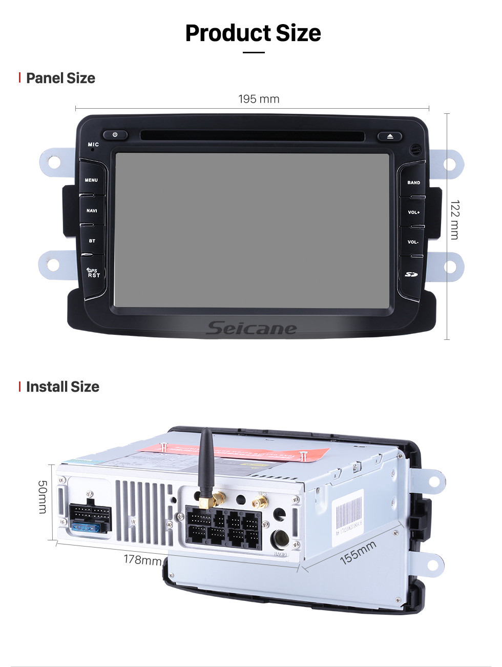 Seicane Android 9.0 DVD Player 2009-2013 Dacia Duster Radio Upgrade with Bluetooth GPS Navigation Head Unit Touch Screen 3G WiFi Mirror Link AUX Steering Wheel Control Rearview Camera 1080P video Seicane Android 9.0 DVD Player 2009-2013 Dacia Duster Radio Upgrade with Bluetooth GPS Navigation Head Unit Touch Screen 3G WiFi Mirror Link AUX Steering Wheel Control Rearview Camera 1080P video