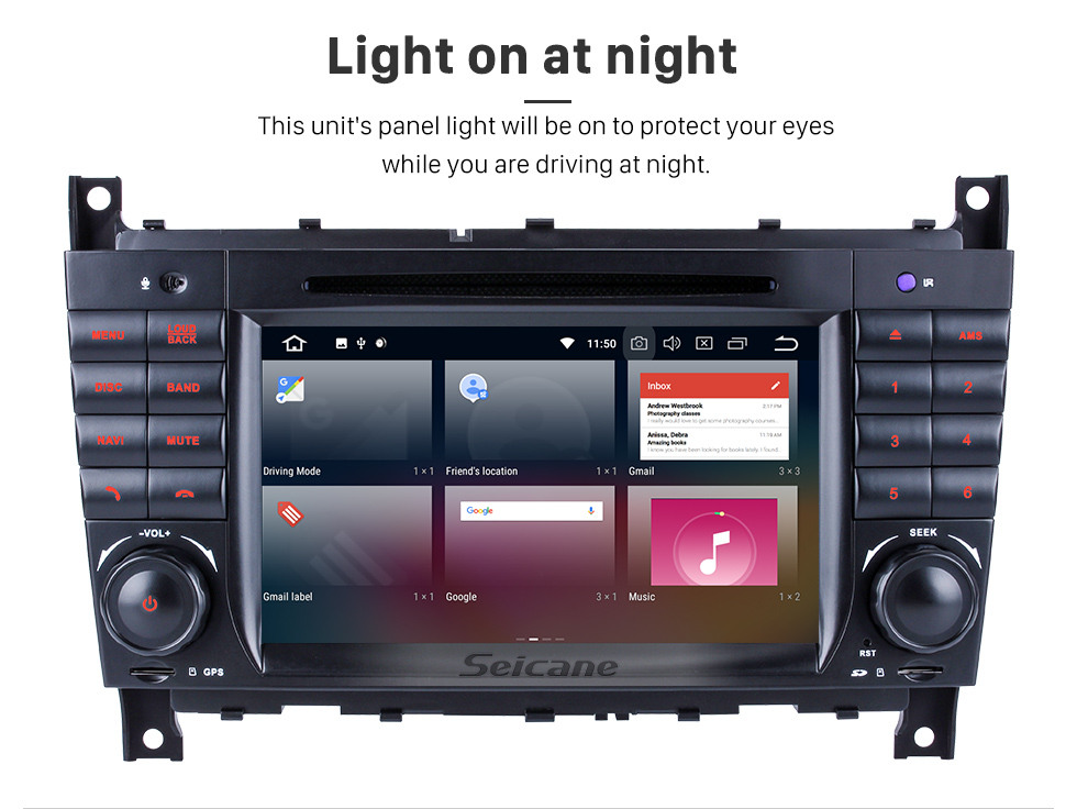 Seicane Autoradio DVD GPS Android 10.0 pur pour Mercedes Benz Classe CLK W209 CLK270 CLK320 CLK350 CLK500 CLK550 2004-2011 avec radio RDS Bluetooth 3G WiFi Mirror Link OBD2 Seicane Autoradio DVD GPS Android 10.0 pur pour Mercedes Benz Classe CLK W209 CLK270 CLK320 CLK350 CLK500 CLK550 2004-2011 avec radio RDS Bluetooth 3G WiFi Mirror Link OBD2