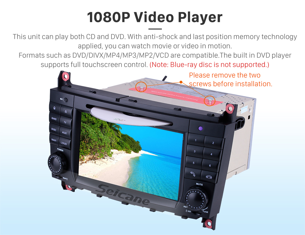 Seicane Aftermarket Radio Android 9.0 7 Inch DVD Player For 2004-2007 Mercedes Benz C Class W203 C180 C200 C220 C230 Car Stereo GPS Navigation System Bluetooth Phone WIFI Support 1080P Video OBDII DVR Steering Wheel Control Seicane Aftermarket Radio Android 9.0 7 Inch DVD Player For 2004-2007 Mercedes Benz C Class W203 C180 C200 C220 C230 Car Stereo GPS Navigation System Bluetooth Phone WIFI Support 1080P Video OBDII DVR Steering Wheel Control