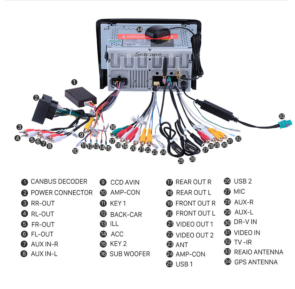 Seicane Doble Din puro Android 9.0 2006-2013 Audi TT GPS DVD En el tablero Sistema de Radio con Bluetooth Radio RDS 4G WiFi Espejo Enlace OBD2 HD 1024*600 Multi Pantalla táctil Cámara de vista trasera Seicane Doble Din puro Android 9.0 2006-2013 Audi TT GPS DVD En el tablero Sistema de Radio con Bluetooth Radio RDS 4G WiFi Espejo Enlace OBD2 HD 1024*600 Multi Pantalla táctil Cámara de vista trasera